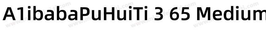 A1ibabaPuHuiTi 3 65 Medium字体转换